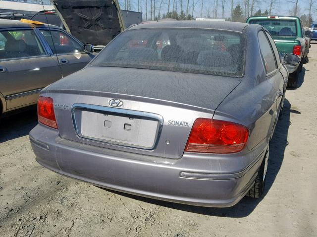 KMHWF25S55A161004 - 2005 HYUNDAI SONATA GL SILVER photo 4