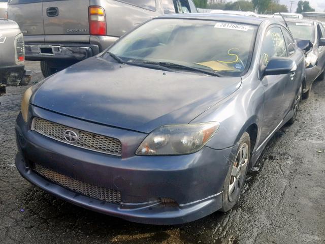 JTKDE177370213667 - 2007 TOYOTA SCION TC ნაცრისფერი ფოტო 2