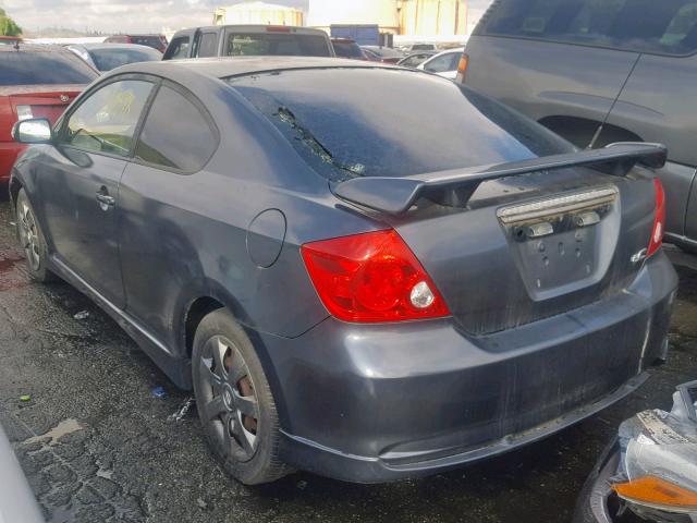 JTKDE177370213667 - 2007 TOYOTA SCION TC ნაცრისფერი ფოტო 3