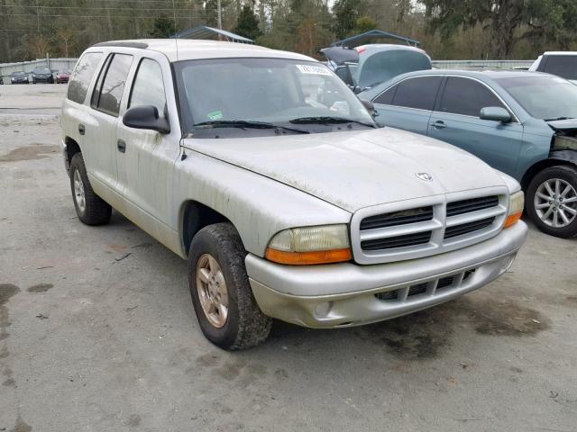 1B4HR38N22F199074 - 2002 DODGE DURANGO SP SILVER photo 1