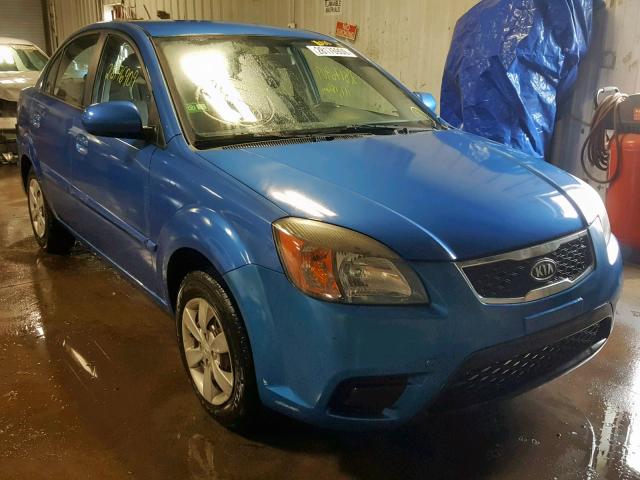 KNADH4A30A6679029 - 2010 KIA RIO LX BLUE photo 1