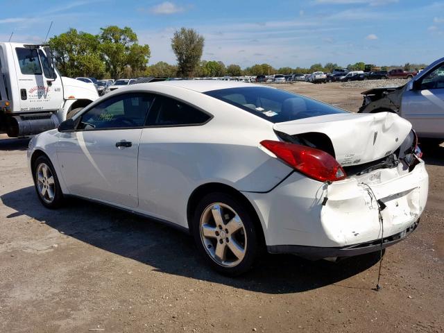 1G2ZH18N374231360 - 2007 PONTIAC G6 GT WHITE photo 3