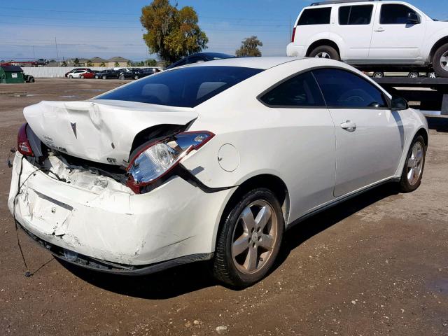 1G2ZH18N374231360 - 2007 PONTIAC G6 GT WHITE photo 4