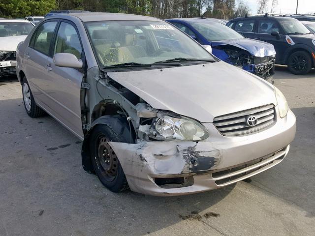 1NXBR32EX3Z026994 - 2003 TOYOTA COROLLA LE GOLD photo 1