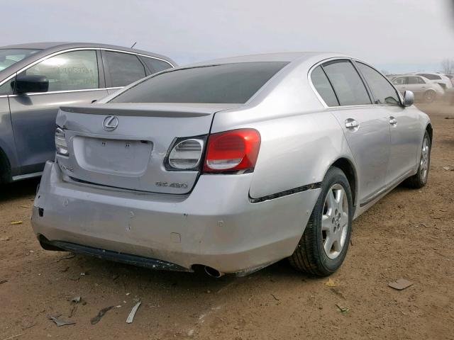 JTHBN96S765007044 - 2006 LEXUS GS GENERAT SILVER photo 4