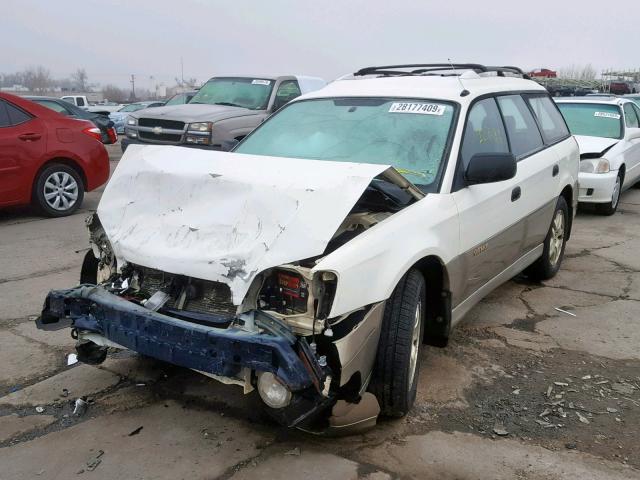 4S3BH6751Y7607551 - 2000 SUBARU LEGACY OUT WHITE photo 2