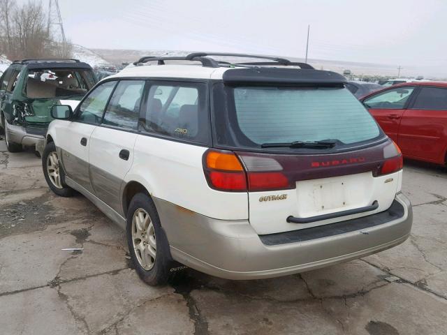 4S3BH6751Y7607551 - 2000 SUBARU LEGACY OUT WHITE photo 3