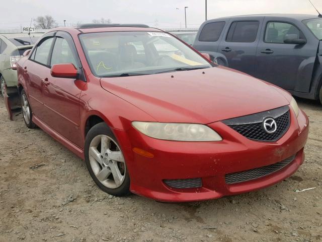 1YVFP80D335M55434 - 2003 MAZDA 6 S RED photo 1