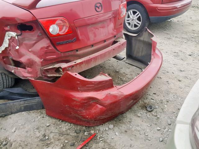 1YVFP80D335M55434 - 2003 MAZDA 6 S RED photo 9