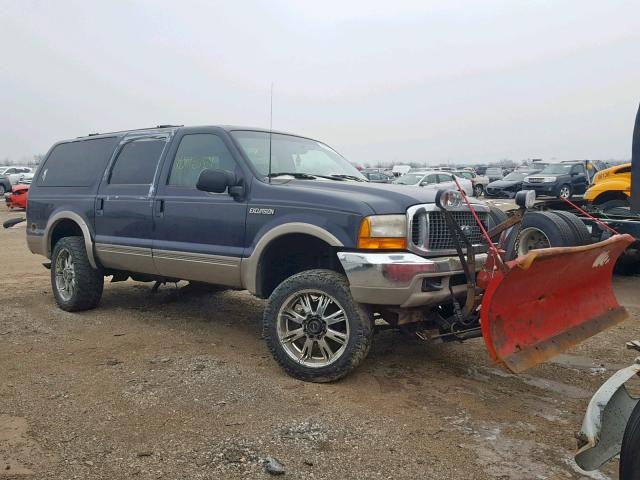 1FMNU43S5YED09004 - 2000 FORD EXCURSION BLUE photo 1