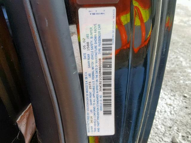 3VWCB21C02M460008 - 2002 VOLKSWAGEN NEW BEETLE Qara foto 10