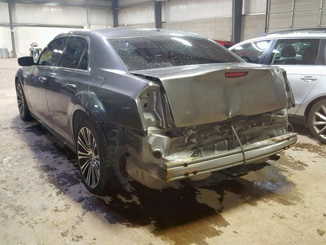 2C3CCABG6CH313319 - 2012 CHRYSLER 300 V6 GRAY photo 3