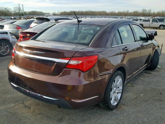 1C3CCBABXDN704526 - 2013 CHRYSLER 200 LX BROWN photo 4