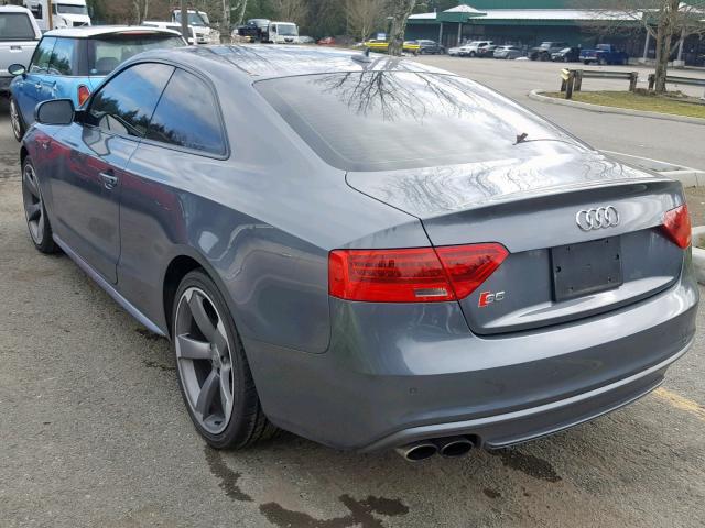 WAU3GAFR0EA034992 - 2014 AUDI S5 PRESTIG GRAY photo 3