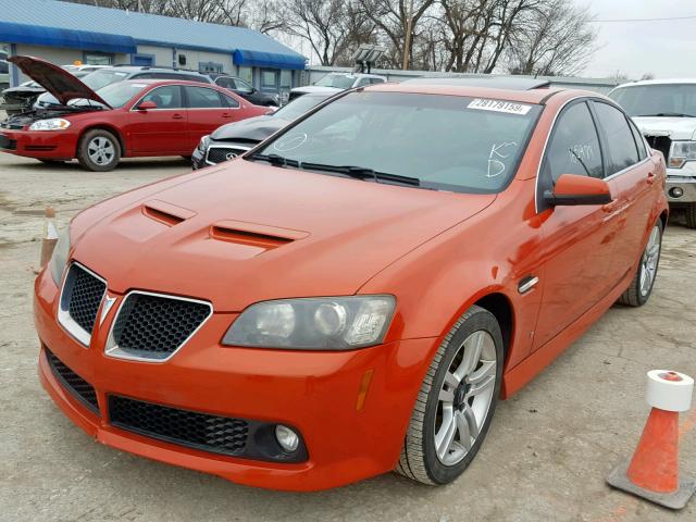 6G2ER57748L129694 - 2008 PONTIAC G8 ORANGE photo 2