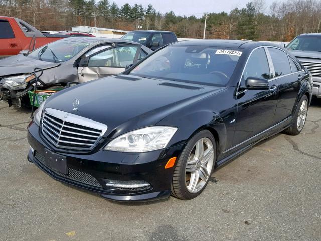 WDDNG7DB3CA465060 - 2012 MERCEDES-BENZ S 550 BLACK photo 2