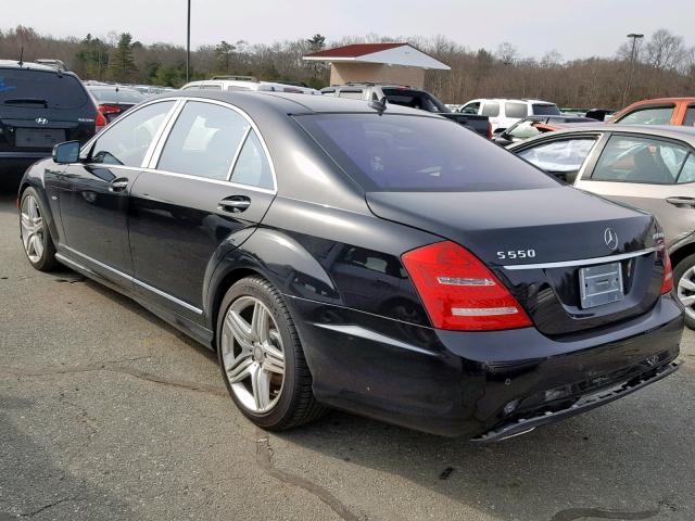 WDDNG7DB3CA465060 - 2012 MERCEDES-BENZ S 550 BLACK photo 3