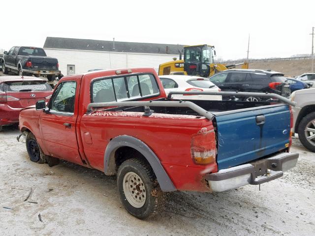 1FTCR10A5VTA91144 - 1997 FORD RANGER RED photo 3