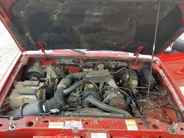 1FTCR10A5VTA91144 - 1997 FORD RANGER RED photo 7