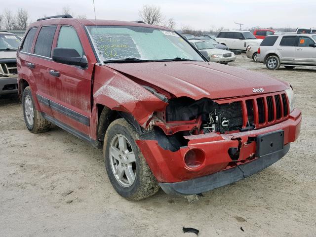 1J4HR48N76C251096 - 2006 JEEP GRAND CHER RED photo 1