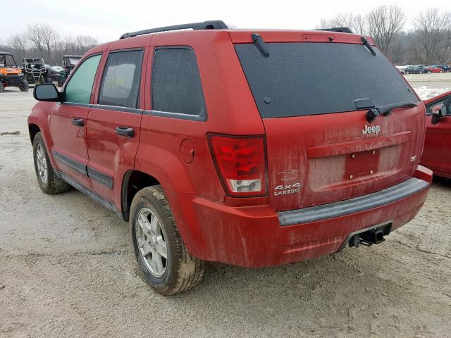 1J4HR48N76C251096 - 2006 JEEP GRAND CHER RED photo 3