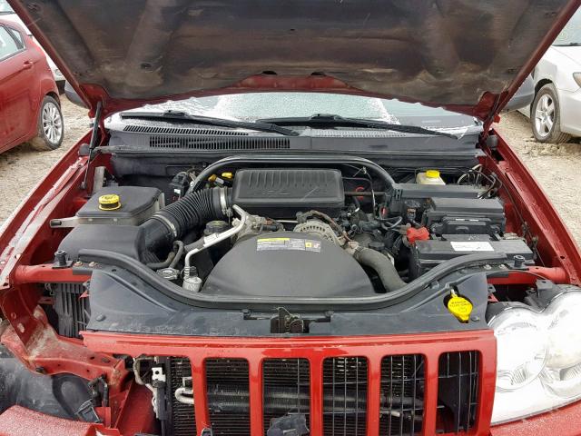 1J4HR48N76C251096 - 2006 JEEP GRAND CHER RED photo 7