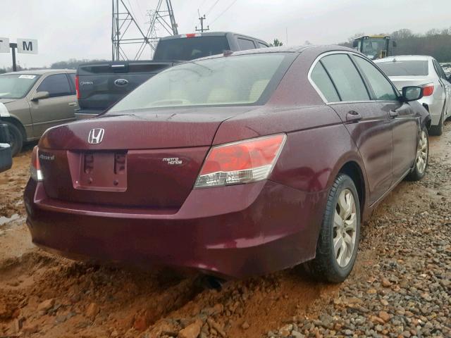 1HGCP26839A199068 - 2009 HONDA ACCORD EXL MAROON photo 4