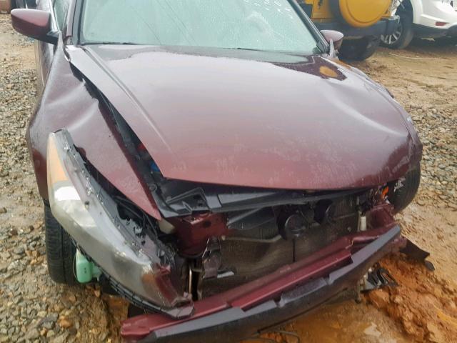 1HGCP26839A199068 - 2009 HONDA ACCORD EXL MAROON photo 9