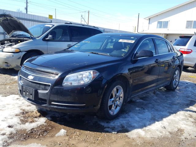 1G1ZC5EB2AF143786 - 2010 CHEVROLET MALIBU 1LT BLACK photo 2