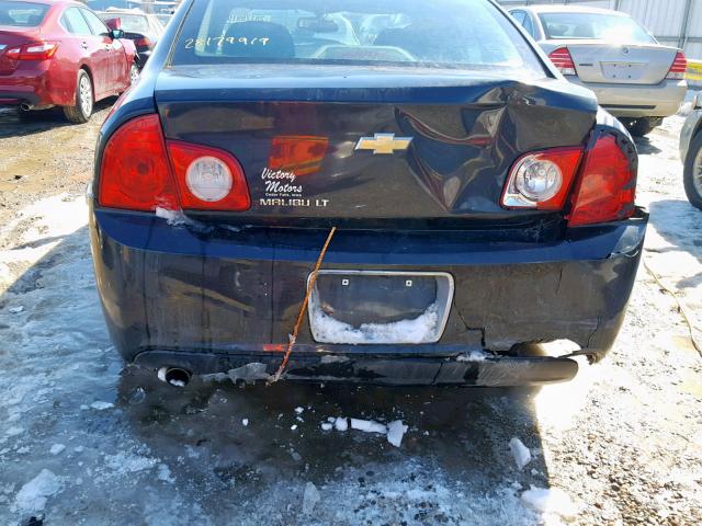 1G1ZC5EB2AF143786 - 2010 CHEVROLET MALIBU 1LT BLACK photo 9
