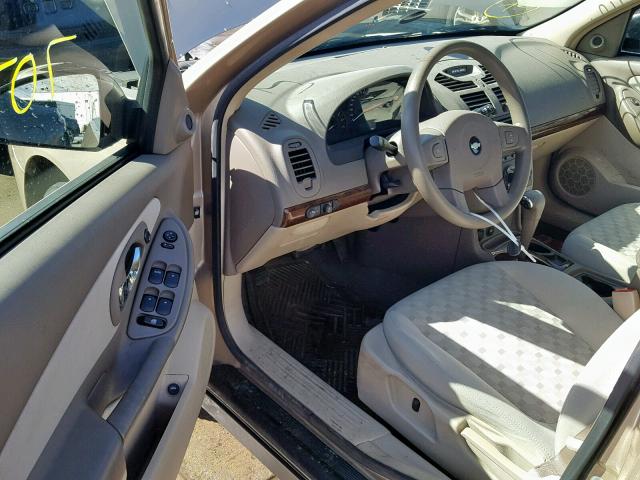 1G1ZT52825F306435 - 2005 CHEVROLET MALIBU LS GOLD photo 9