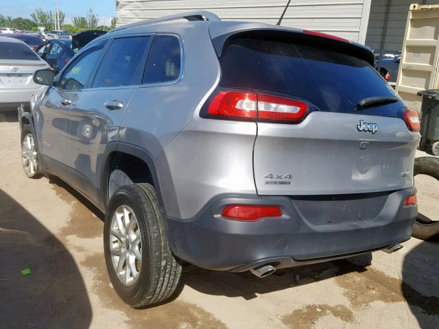 1C4PJMCS7EW181697 - 2014 JEEP CHEROKEE L SILVER photo 3