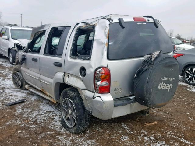 1J4GL38K43W546406 - 2003 JEEP LIBERTY RE SILVER photo 3