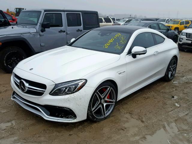 WDDWJ8HB4JF647646 - 2018 MERCEDES-BENZ C 63 AMG-S WHITE photo 2