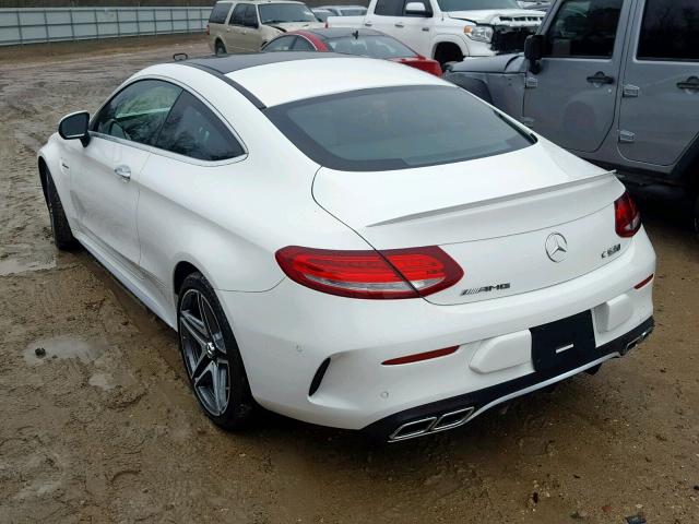 WDDWJ8HB4JF647646 - 2018 MERCEDES-BENZ C 63 AMG-S WHITE photo 3