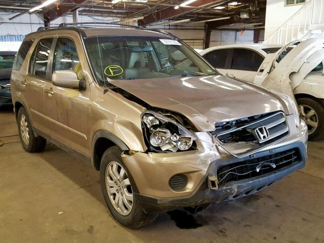 JHLRD78975C022366 - 2005 HONDA CR-V SE TAN photo 1