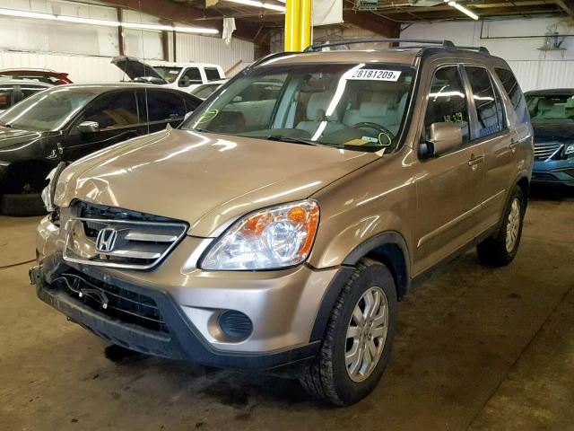 JHLRD78975C022366 - 2005 HONDA CR-V SE TAN photo 2