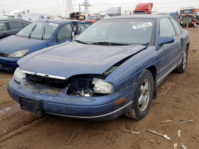 2G1WW12M0T9217405 - 1996 CHEVROLET MONTE CARL BLUE photo 2