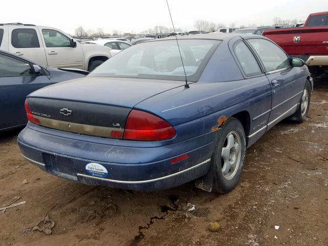 2G1WW12M0T9217405 - 1996 CHEVROLET MONTE CARL BLUE photo 4