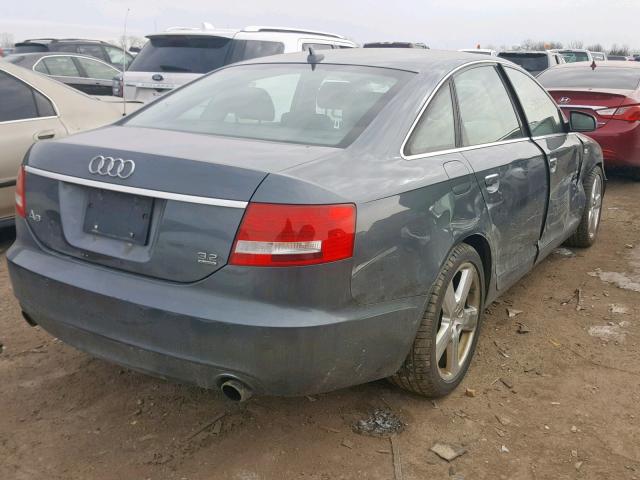 WAUEH74F17N097595 - 2007 AUDI A6 S-LINE GRAY photo 4