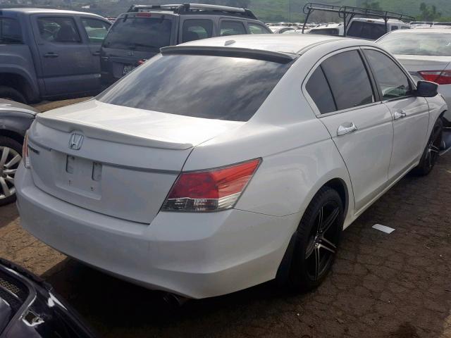 1HGCP26838A004049 - 2008 HONDA ACCORD EXL WHITE photo 4