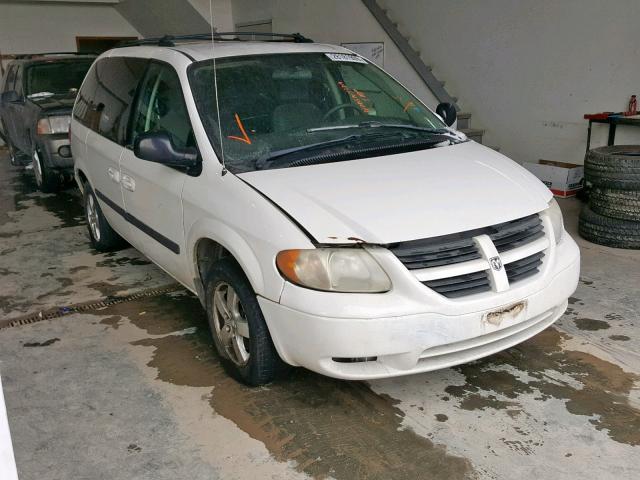 1D4GP45R55B340512 - 2005 DODGE CARAVAN SX WHITE photo 1