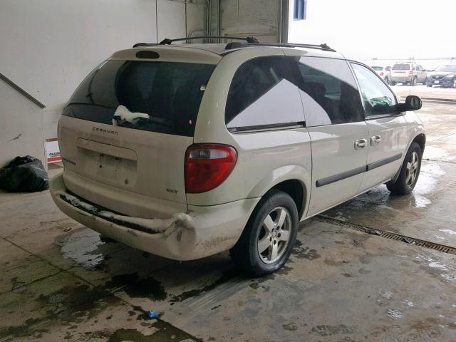 1D4GP45R55B340512 - 2005 DODGE CARAVAN SX WHITE photo 4