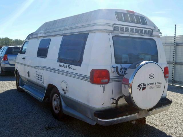 2B6KB31Y72K135779 - 2002 DODGE RAM VAN B3 WHITE photo 3