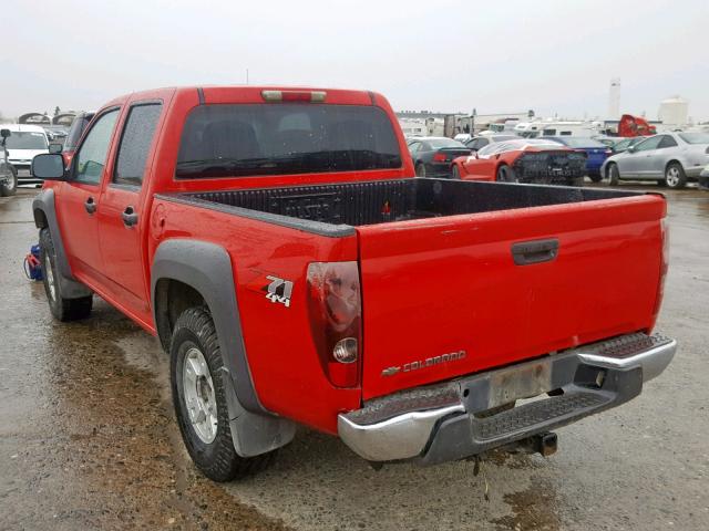 1GCDT136468220105 - 2006 CHEVROLET COLORADO RED photo 3