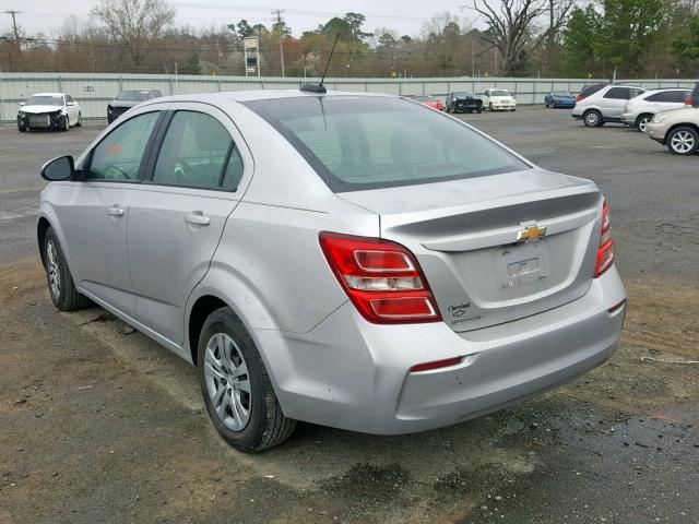 1G1JB5SH9H4164858 - 2017 CHEVROLET SONIC LS 银色 照片 3