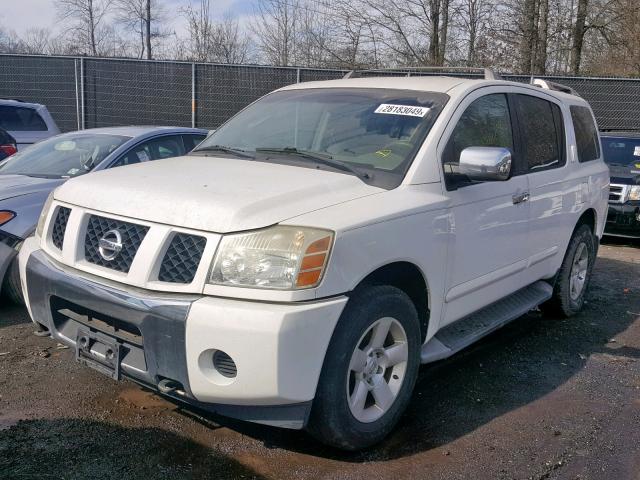 5N1AA08B84N707116 - 2004 NISSAN ARMADA SE WHITE photo 2