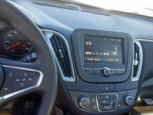 1G1ZC5ST1HF261982 - 2017 CHEVROLET MALIBU LS BLACK photo 9