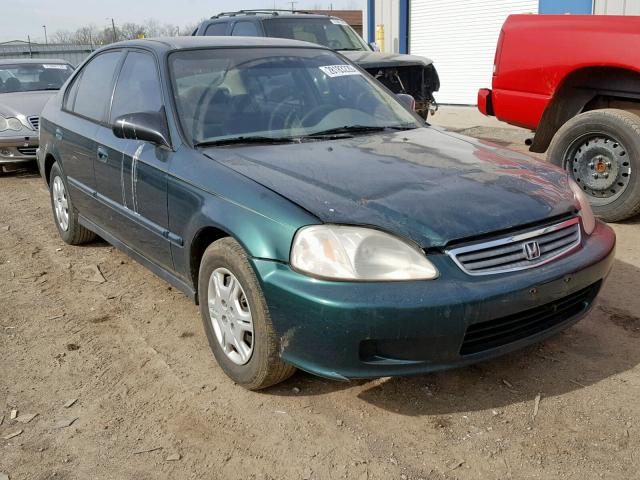 2HGEJ6618YH561674 - 2000 HONDA CIVIC BASE GREEN photo 1