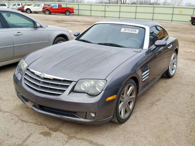 1C3AN69L85X048807 - 2005 CHRYSLER CROSSFIRE CHARCOAL photo 2